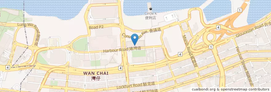 Mapa de ubicacion de Eagle Harbour Public Car Park en China, Guangdong, Hong Kong, Hong Kong Island, New Territories, Wan Chai District.