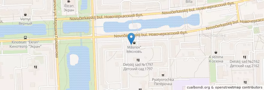 Mapa de ubicacion de Веста en روسيا, Центральный Федеральный Округ, Москва, Юго-Восточный Административный Округ, Район Марьино.