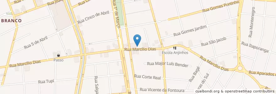 Mapa de ubicacion de Blue House en Brazil, South Region, Rio Grande Do Sul, Metropolitan Region Of Porto Alegre, Região Geográfica Intermediária De Porto Alegre, Região Geográfica Imediata De Novo Hamburgo - São Leopoldo, Novo Hamburgo.