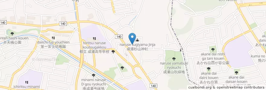 Mapa de ubicacion de NPO法人 成瀬会館 en Japonya, 東京都.