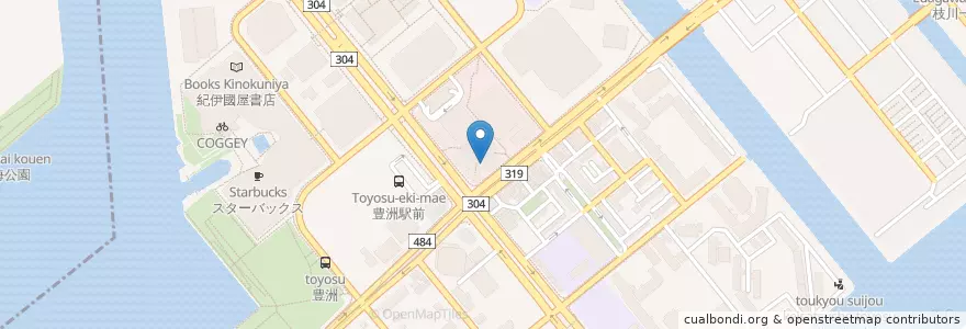 Mapa de ubicacion de ファーストキッチン en 일본, 도쿄도, 江東区.