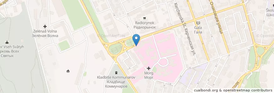 Mapa de ubicacion de Магус en 러시아, 남부연방관구, Севастополь, Севастополь, Ленинский Район, Ленинский Округ.