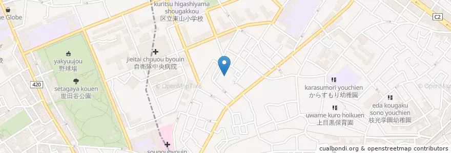 Mapa de ubicacion de 新清山 壽福寺 en Japan, Tokio, 目黒区.