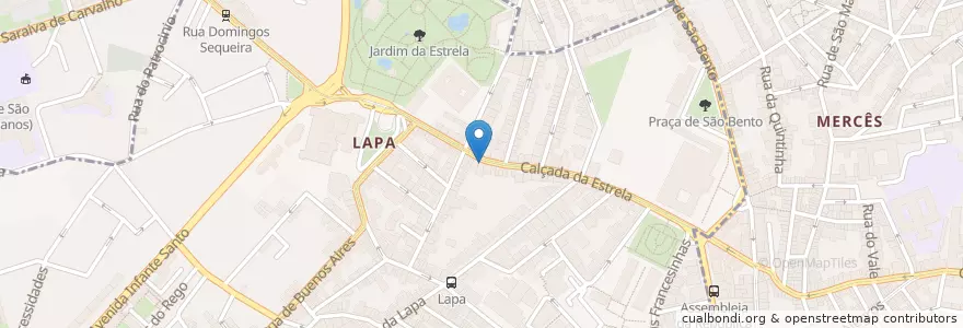 Mapa de ubicacion de Farmácia Martins en پرتغال, Área Metropolitana De Lisboa, Lisboa, Grande Lisboa, لیسبون, Estrela.