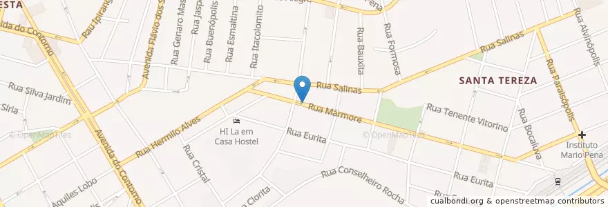 Mapa de ubicacion de Butiquim do Walter en ブラジル, 南東部地域, ミナス ジェライス, Região Geográfica Intermediária De Belo Horizonte, Região Metropolitana De Belo Horizonte, Microrregião Belo Horizonte, ベロオリゾンテ.