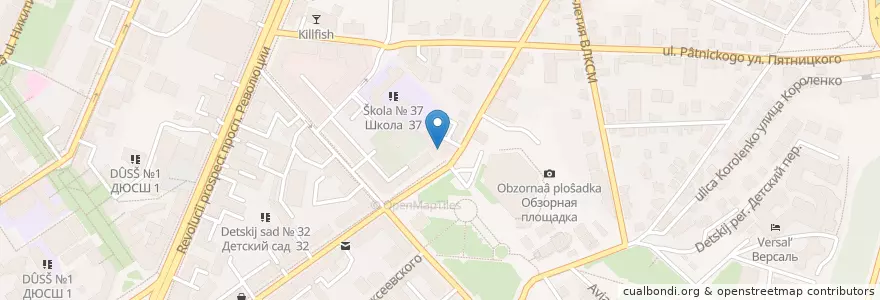 Mapa de ubicacion de ВОРУ ОАО «Московский Индустриальный Банк» en Russia, Central Federal District, Voronezh Oblast, Voronezh.