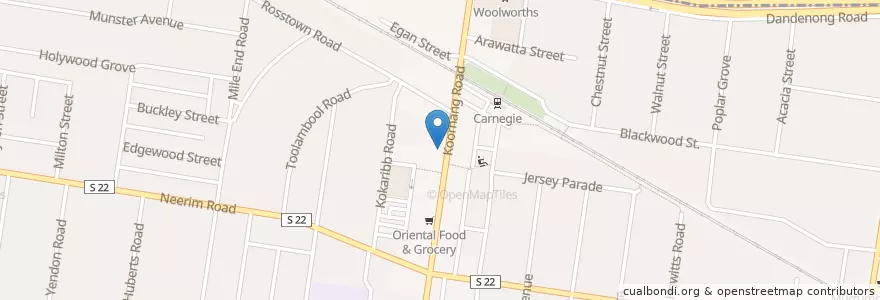 Mapa de ubicacion de ANZ en Australie, Victoria, City Of Glen Eira.