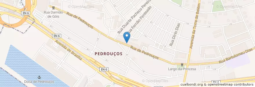 Mapa de ubicacion de Farmácia Sociedade Higilux en Portugal, Aire Métropolitaine De Lisbonne, Lisbonne, Grande Lisboa, Belém.