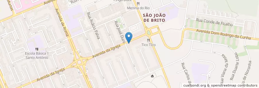 Mapa de ubicacion de Farmácia Zil en ポルトガル, Área Metropolitana De Lisboa, Lisboa, Grande Lisboa, リスボン, Alvalade.