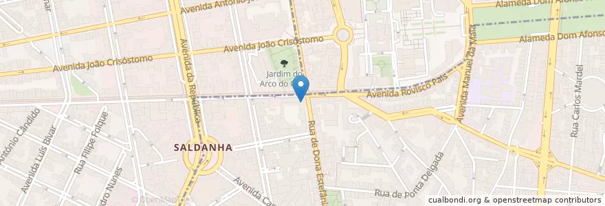 Mapa de ubicacion de Farmácia Palma en ポルトガル, Área Metropolitana De Lisboa, Lisboa, Grande Lisboa, リスボン.