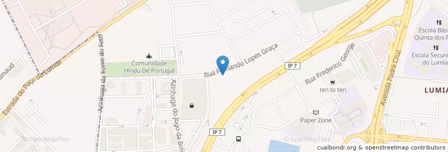 Mapa de ubicacion de Farmácia Rualto en Portugal, Área Metropolitana De Lisboa, Lisbon, Grande Lisboa, Lisbon, Lumiar.