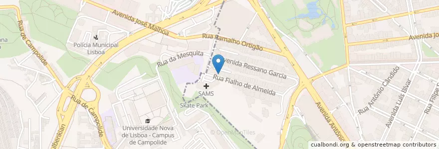 Mapa de ubicacion de Farmácia Sirius en Portugal, Área Metropolitana De Lisboa, Lisboa, Grande Lisboa, Lisboa, Campolide, Avenidas Novas.