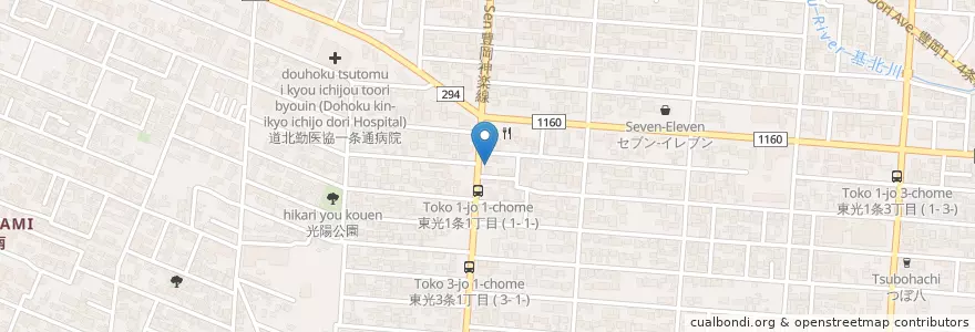 Mapa de ubicacion de 特一番 (Tokuichiban) en Japón, Prefectura De Hokkaidō, 上川総合振興局, 旭川市.