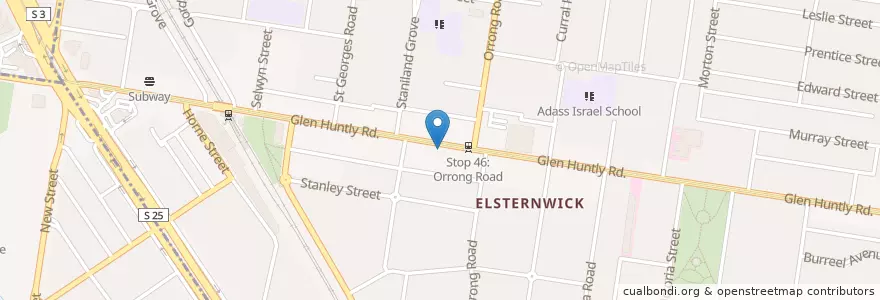 Mapa de ubicacion de ANZ en Австралия, Виктория, City Of Glen Eira.