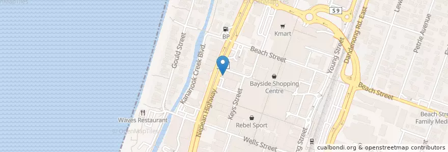 Mapa de ubicacion de Rugantino's en オーストラリア, ビクトリア, City Of Frankston.