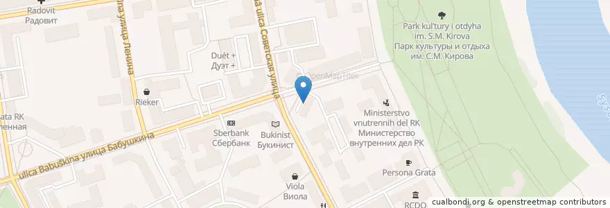 Mapa de ubicacion de Чебуречная en Russland, Föderationskreis Nordwest, Republik Komi, Городской Округ Сыктывкар.