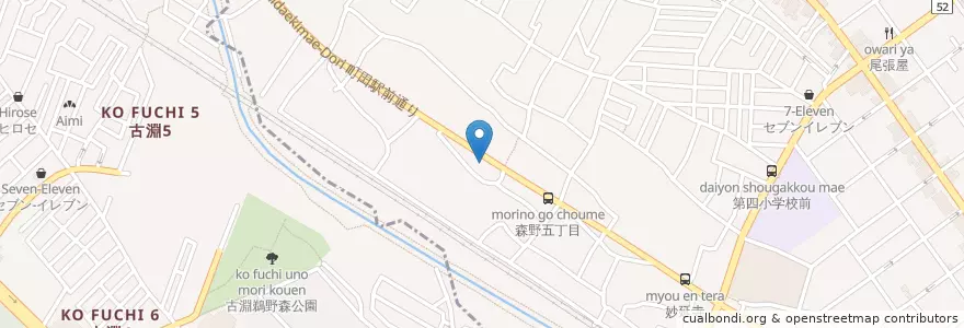 Mapa de ubicacion de ジョナサン en Japonya, 東京都, 町田市.