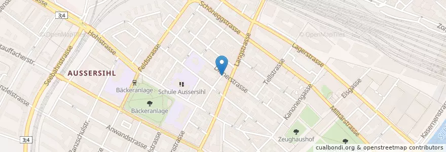 Mapa de ubicacion de Locarno 2000 en Suisse, Zurich, District De Zurich, Zurich.
