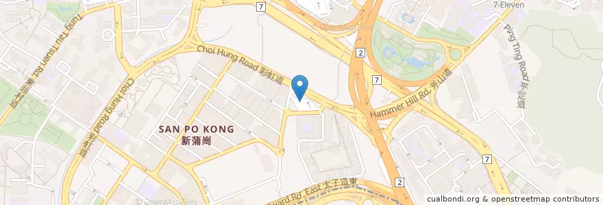 Mapa de ubicacion de 四美街 Sze Mei Street en Chine, Guangdong, Hong Kong, Kowloon, Nouveaux Territoires, 黃大仙區 Wong Tai Sin District.