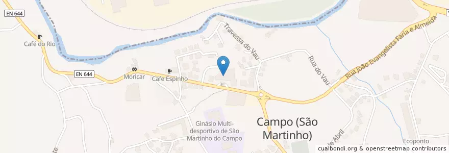 Mapa de ubicacion de Scam en پرتغال, Norte, Área Metropolitana Do Porto, Porto, Santo Tirso, Vila Nova Do Campo.