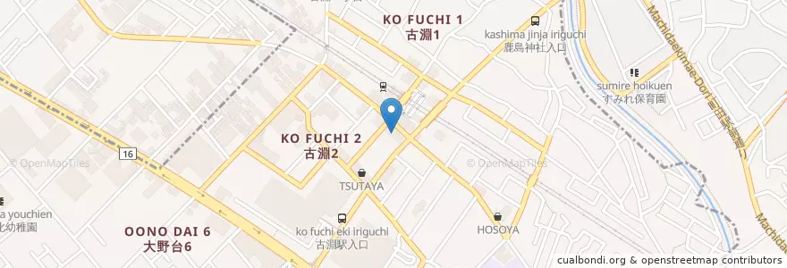 Mapa de ubicacion de りそな銀行 en Jepun, 神奈川県, 相模原市, 南区.