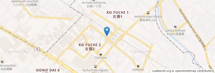 Mapa de ubicacion de 横浜銀行 en Giappone, Prefettura Di Kanagawa, 相模原市, 南区.