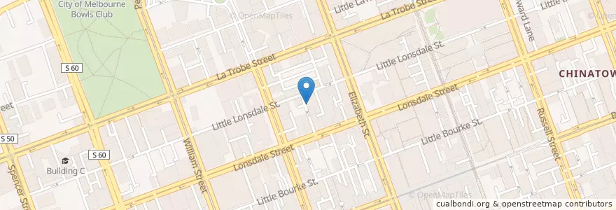 Mapa de ubicacion de Hardware Societe Cafe en Avustralya, Victoria, City Of Melbourne.