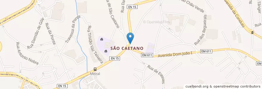 Mapa de ubicacion de Farmácia São Caetano en Portugal, Norte, Área Metropolitana Do Porto, Porto, Gondomar, Rio Tinto.