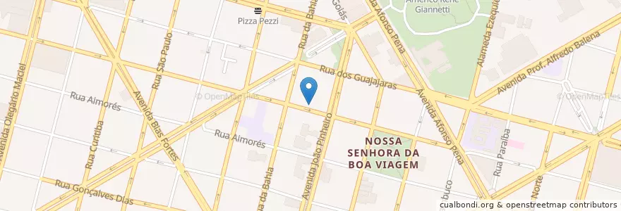 Mapa de ubicacion de Caixa en Brasil, Región Sudeste, Minas Gerais, Região Geográfica Intermediária De Belo Horizonte, Região Metropolitana De Belo Horizonte, Microrregião Belo Horizonte, Belo Horizonte.