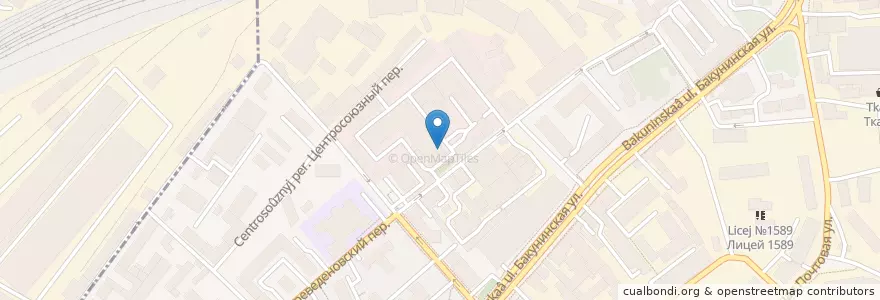 Mapa de ubicacion de ИнтерПрогрессБанк en Russia, Distretto Federale Centrale, Москва, Центральный Административный Округ, Басманный Район.