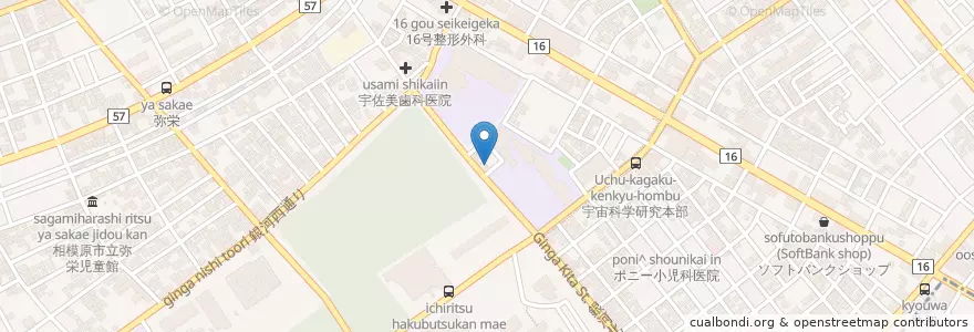 Mapa de ubicacion de 善精寺 en 일본, 가나가와현, 相模原市, 中央区.