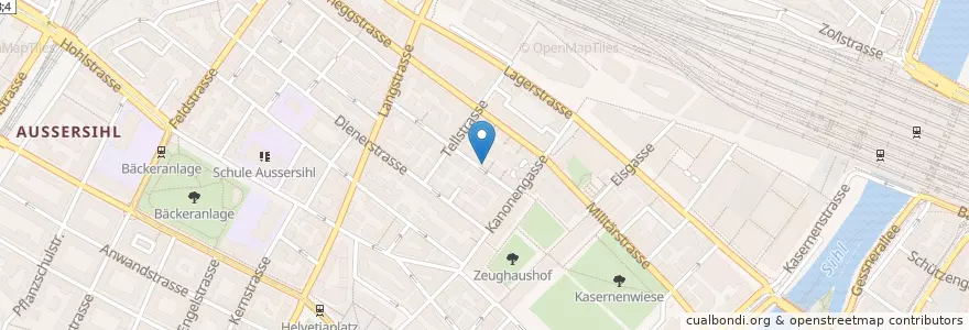 Mapa de ubicacion de Kinkhao en Switzerland, Zurich, District Zurich, Zurich.