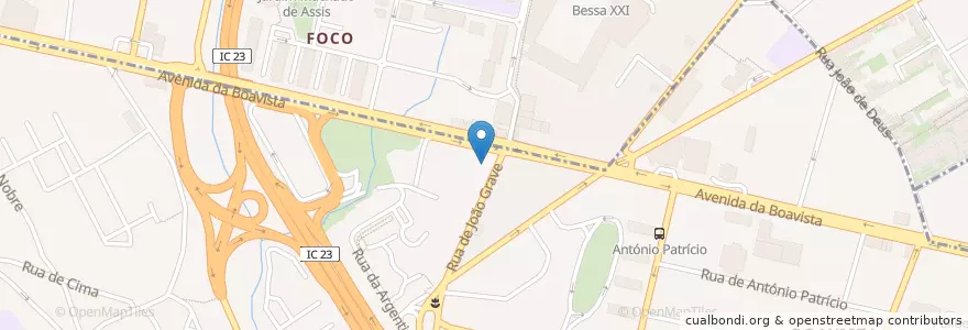 Mapa de ubicacion de McDonald's Boavista en Portugal, Nord, Área Metropolitana Do Porto, Porto, Porto, Lordelo Do Ouro E Massarelos.