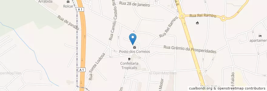 Mapa de ubicacion de Farmácia Magalhães en البرتغال, المنطقة الشمالية (البرتغال), Área Metropolitana Do Porto, بورتو, Vila Nova De Gaia, Santa Marinha E São Pedro Da Afurada.