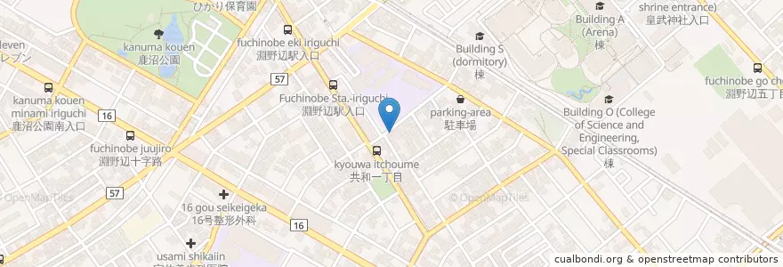 Mapa de ubicacion de 共和薬局 en 日本, 神奈川県, 相模原市, 中央区.