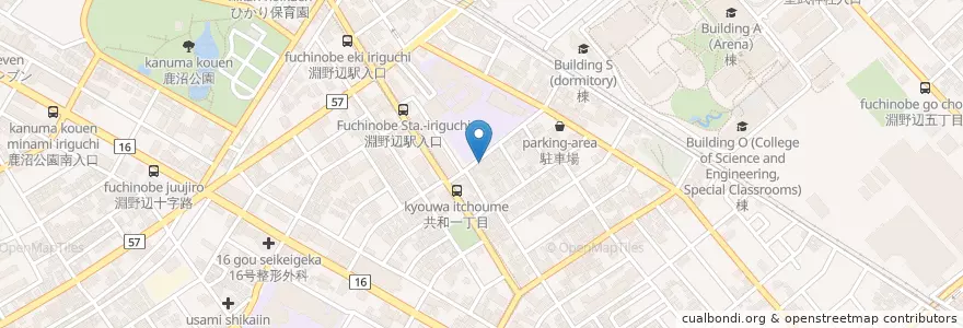 Mapa de ubicacion de 沓掛医院 (Kutsukake Clinic) en 일본, 가나가와현, 相模原市, 中央区.