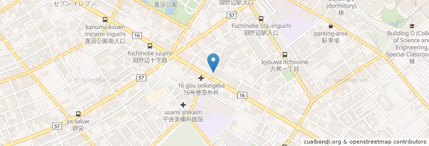 Mapa de ubicacion de 夜鳴き軒 en 日本, 神奈川県, 相模原市, 中央区.
