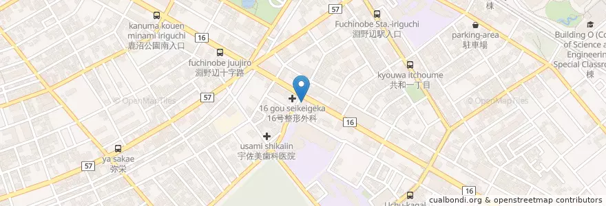 Mapa de ubicacion de ステーキのどん en 일본, 가나가와현, 相模原市, 中央区.