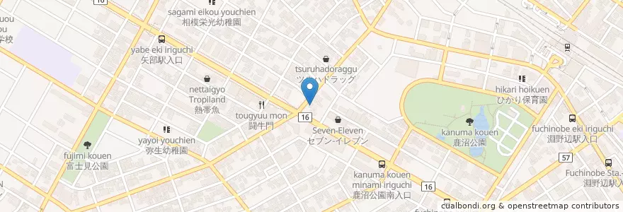 Mapa de ubicacion de 幸福の科学 en Japonya, 神奈川県, 相模原市, 中央区.