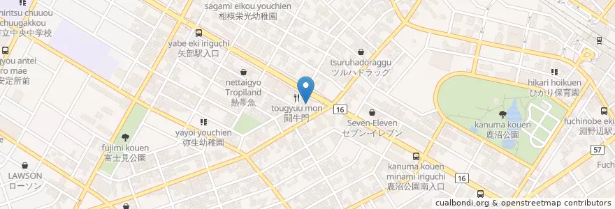 Mapa de ubicacion de ホテルPrimer en Jepun, 神奈川県, 相模原市, 中央区.