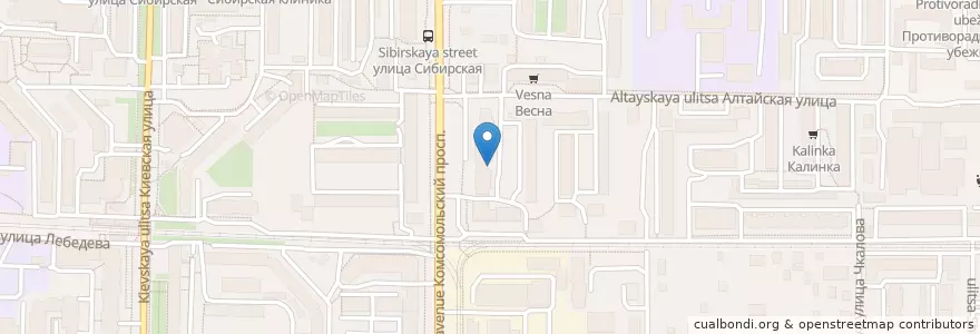 Mapa de ubicacion de Премьер-дэнт en ロシア, シベリア連邦管区, トムスク州, トムスク地区, トムスク管区.