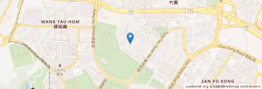 Mapa de ubicacion de Lower Wong Tai Sin Estate en 중국, 광둥성, 홍콩, 신제, 가우룽, 黃大仙區 Wong Tai Sin District, 九龍城區 Kowloon City District.