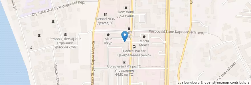 Mapa de ubicacion de Здрава en Rússia, Distrito Federal Siberiano, Томская Область, Томский Район, Городской Округ Томск.