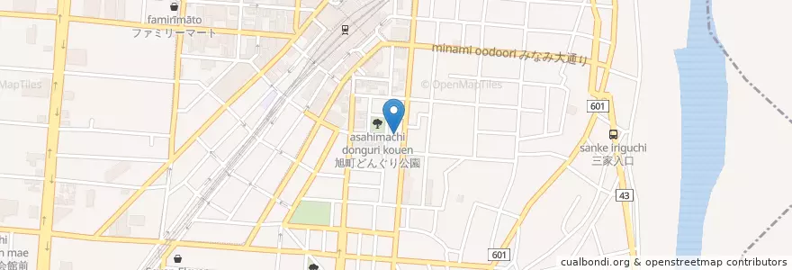 Mapa de ubicacion de あおば鍼灸整骨院 en 日本, 神奈川県, 厚木市.