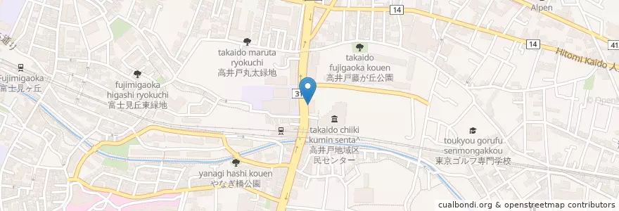 Mapa de ubicacion de あいたか en 日本, 東京都, 杉並区.