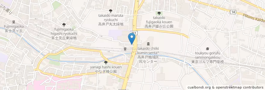 Mapa de ubicacion de ミスタードーナツ en ژاپن, 東京都, 杉並区.