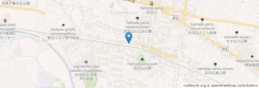 Mapa de ubicacion de 夢一門 en ژاپن, 東京都, 杉並区.