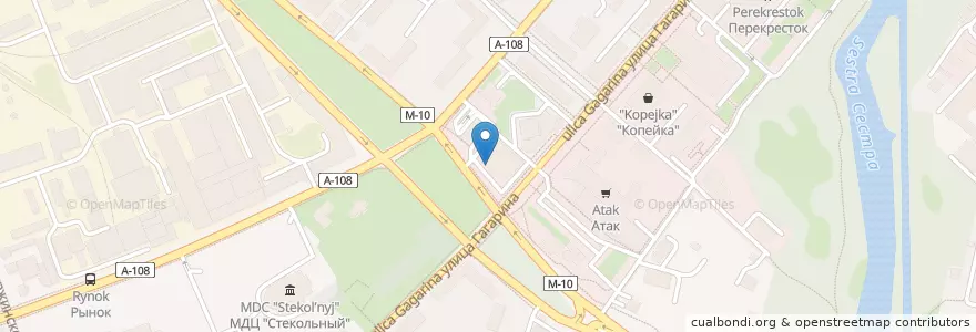 Mapa de ubicacion de KFC en Россия, Центральный Федеральный Округ, Московская Область, Городской Округ Клин.