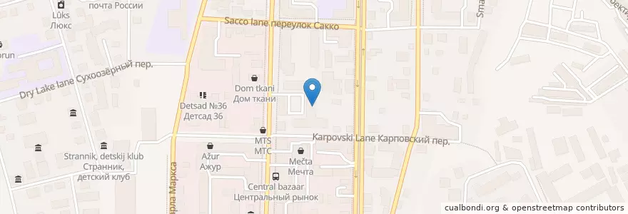 Mapa de ubicacion de Панацея en Russia, Distretto Federale Siberiano, Томская Область, Томский Район, Городской Округ Томск.