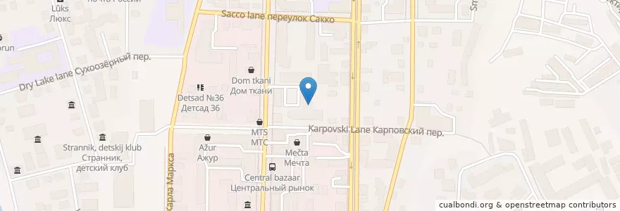 Mapa de ubicacion de Томичка en Rússia, Distrito Federal Siberiano, Томская Область, Томский Район, Городской Округ Томск.